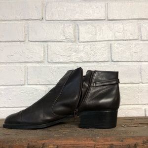 Vintage faux leather bootie